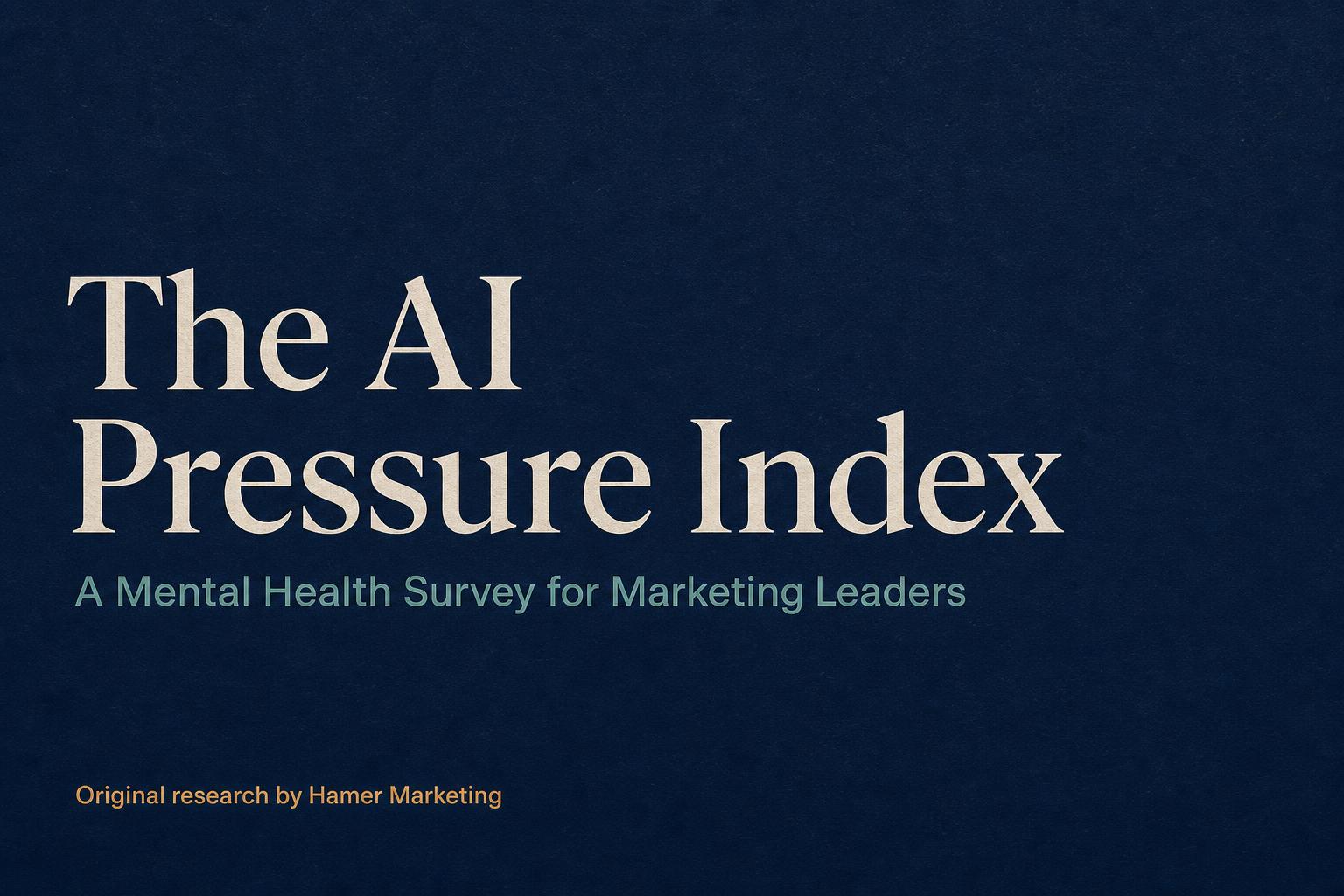 The AI Pressure Index — share card